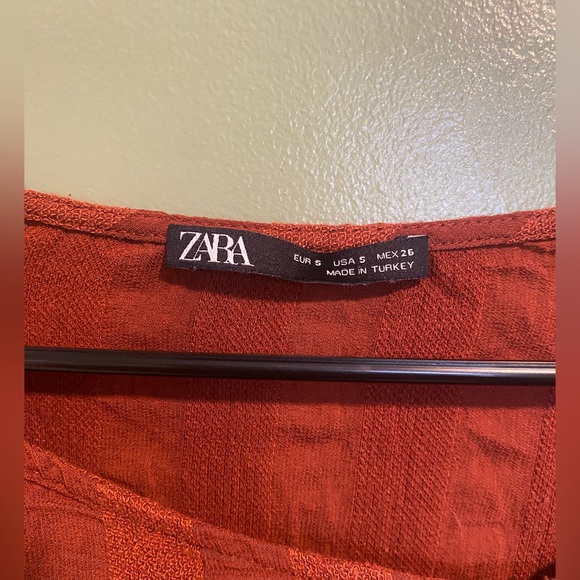 Zara Women's Terracotta Blouse - Picture 2 of 4